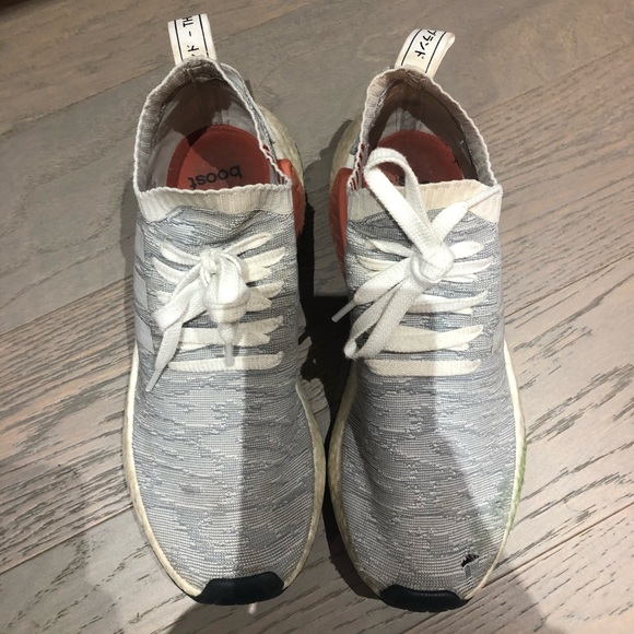 Adidas Originals NMD R1 white/red Size 10 - Picture 3 of 8